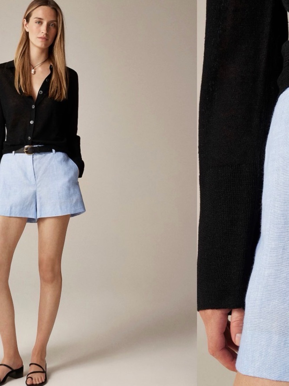 J. Crew Light Blue Tailored Bermuda Shorts